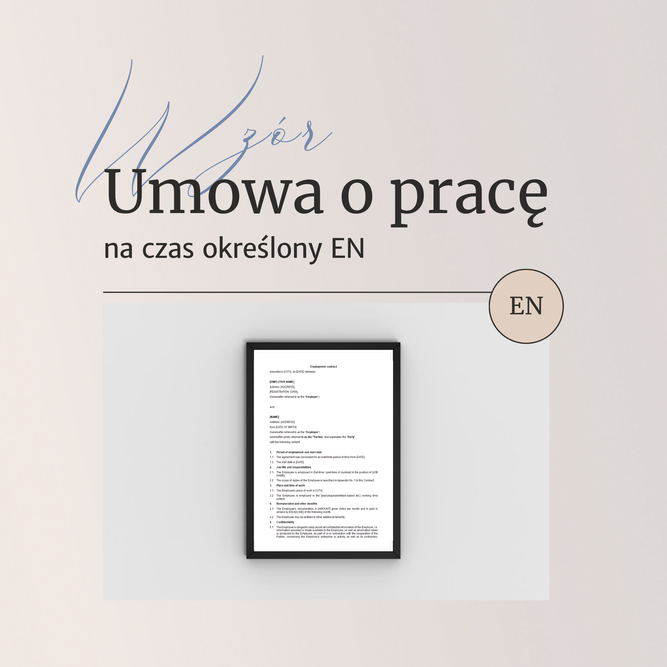 Umowa o pracę na czas określony EN
